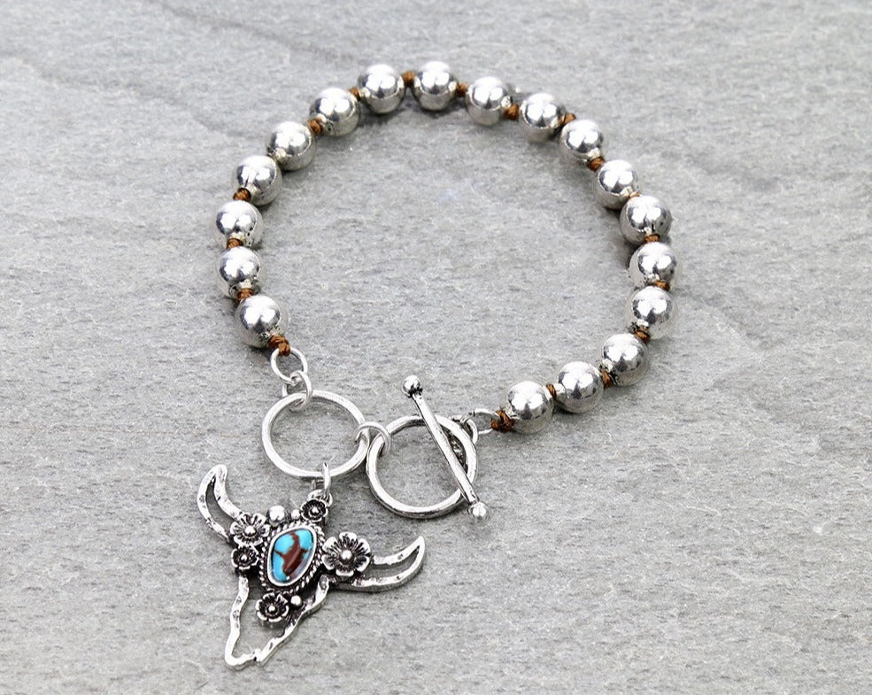 Western Flower Toggle Bracelet