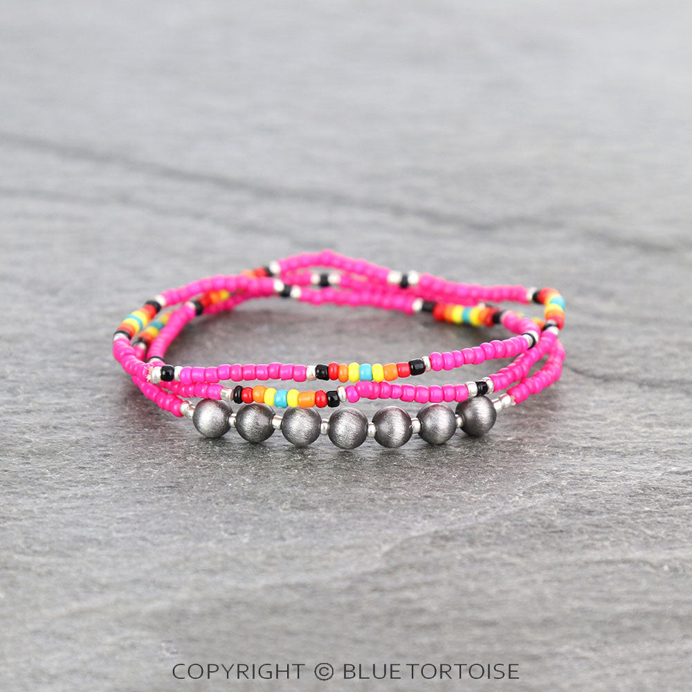 Western Seed Bead Stackable Bracelets